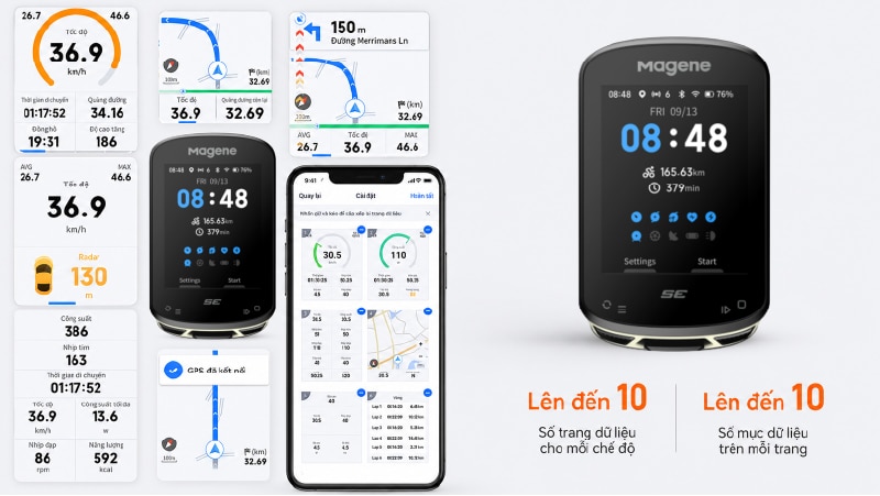 C506SE hỗ trợ 108 mục dữ liệu trong 14 danh mục