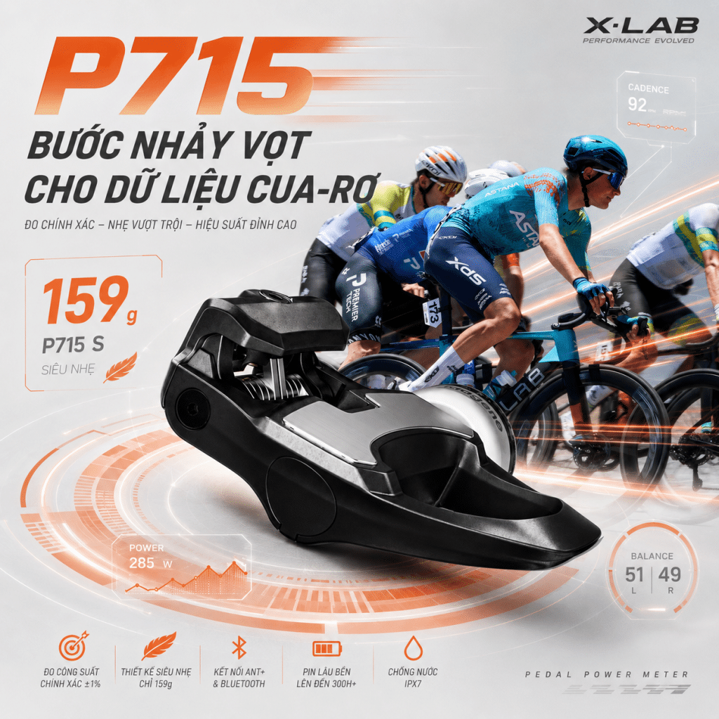 Pedal đo lực P715 Magene