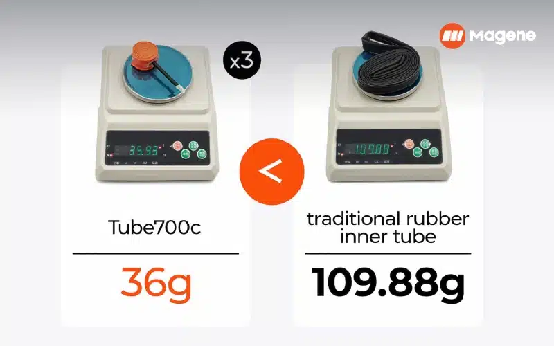 Ruột xe đạp TPU và ruột cao su thông thường