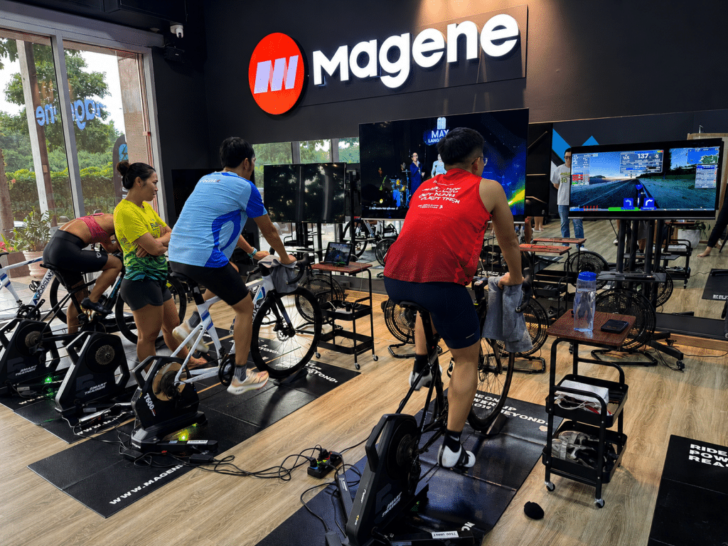 Magene Việt Nam triển khai Smart Trainer tại phòng tập indoor cycling Gopeaks