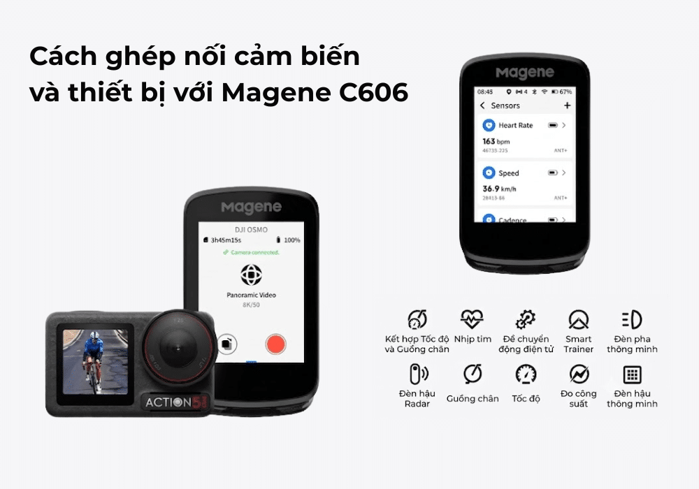 Hướng dẫn ghép nối cảm biến với Magene C606 