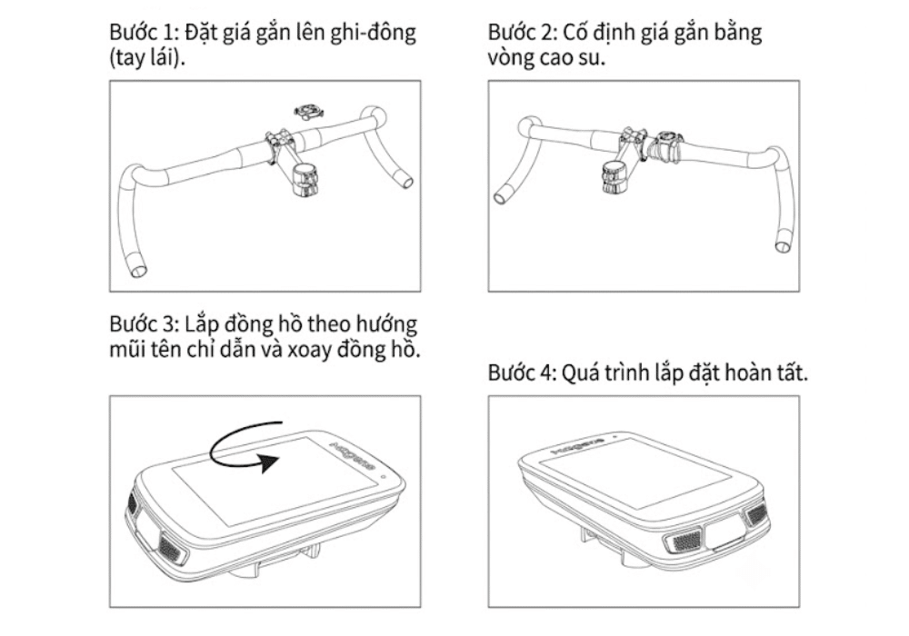 Hướng dẫn lắp đặt Magene C606 lên xe đạp
